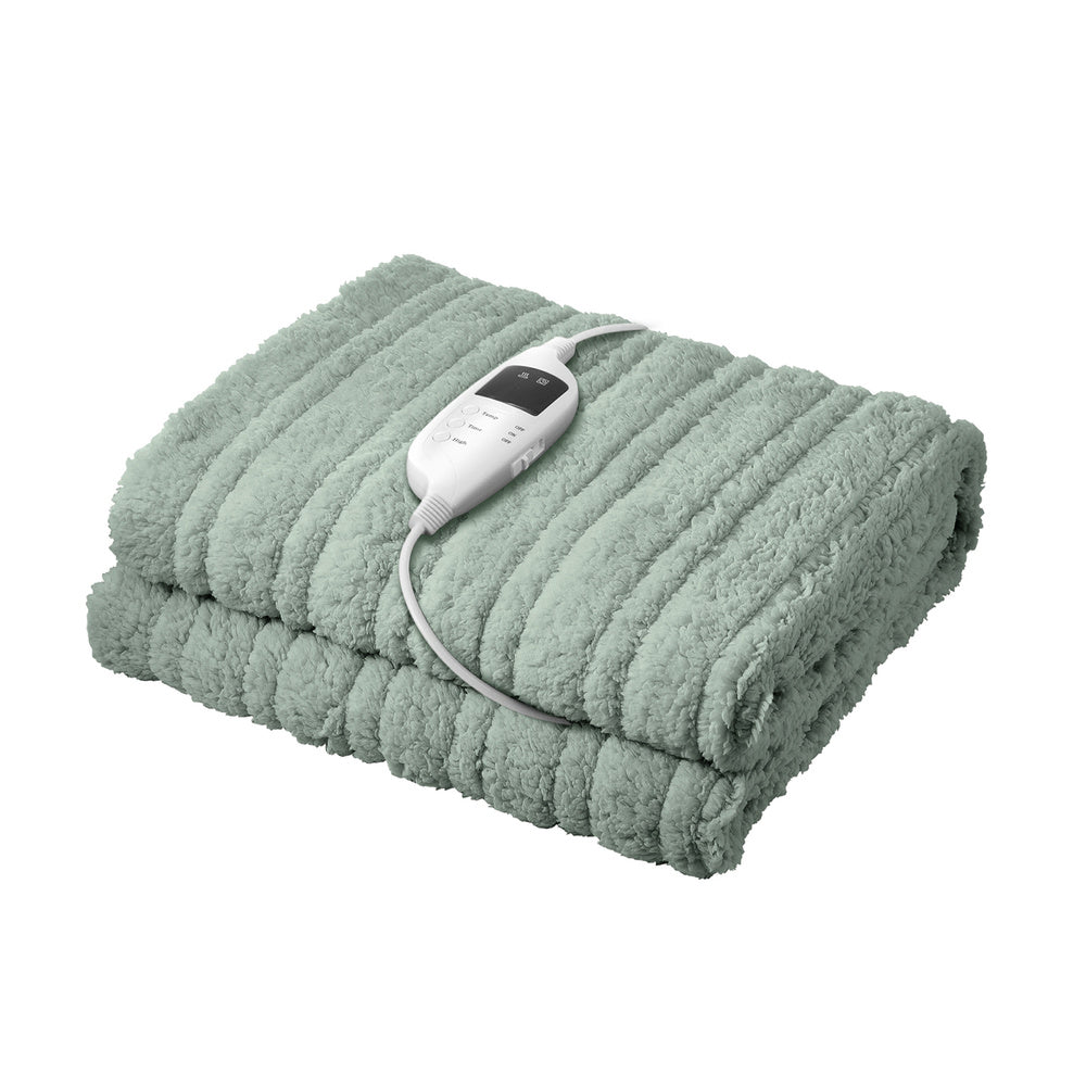 Nuvola Super Warm Electric Heated Blanket with Auto Off | 9 Heat Setting Fleece Electric Blanket