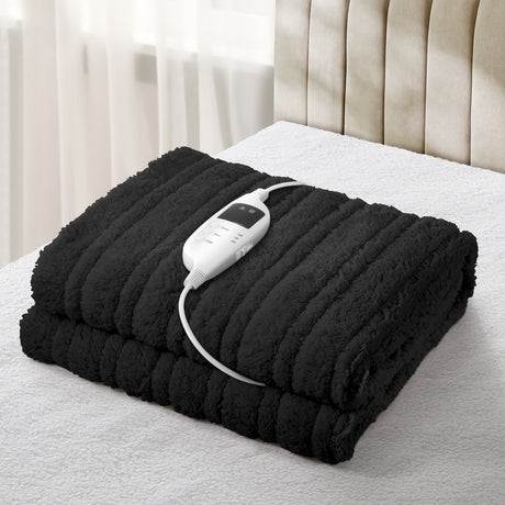 Nuvola Super Warm Electric Heated Blanket with Auto Off | 9 Heat Setting Fleece Electric Blanket