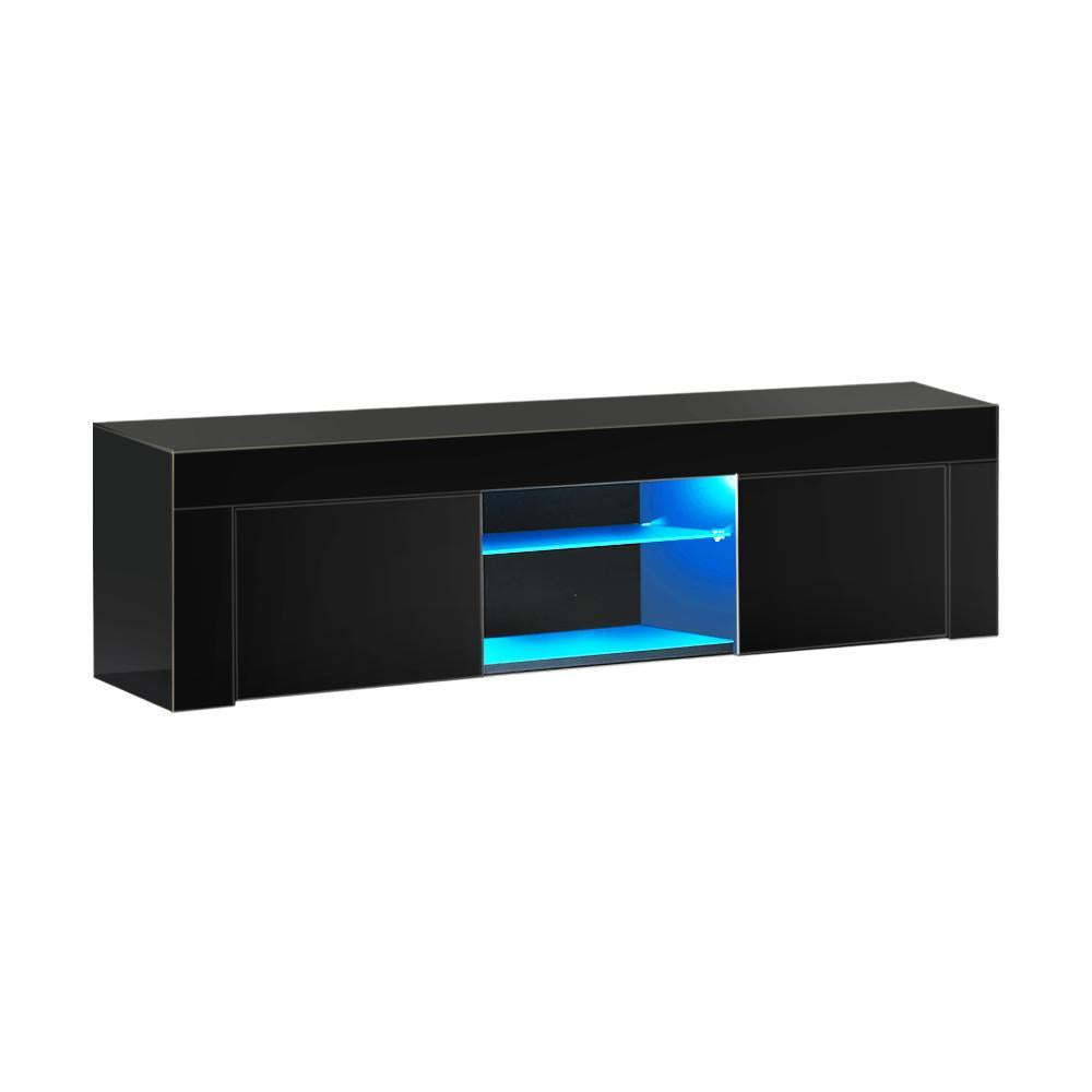 Sansi LED 16 Light TV Cabinet 130cm Entertainment Unit | Hi Gloss TV Unit Stand
