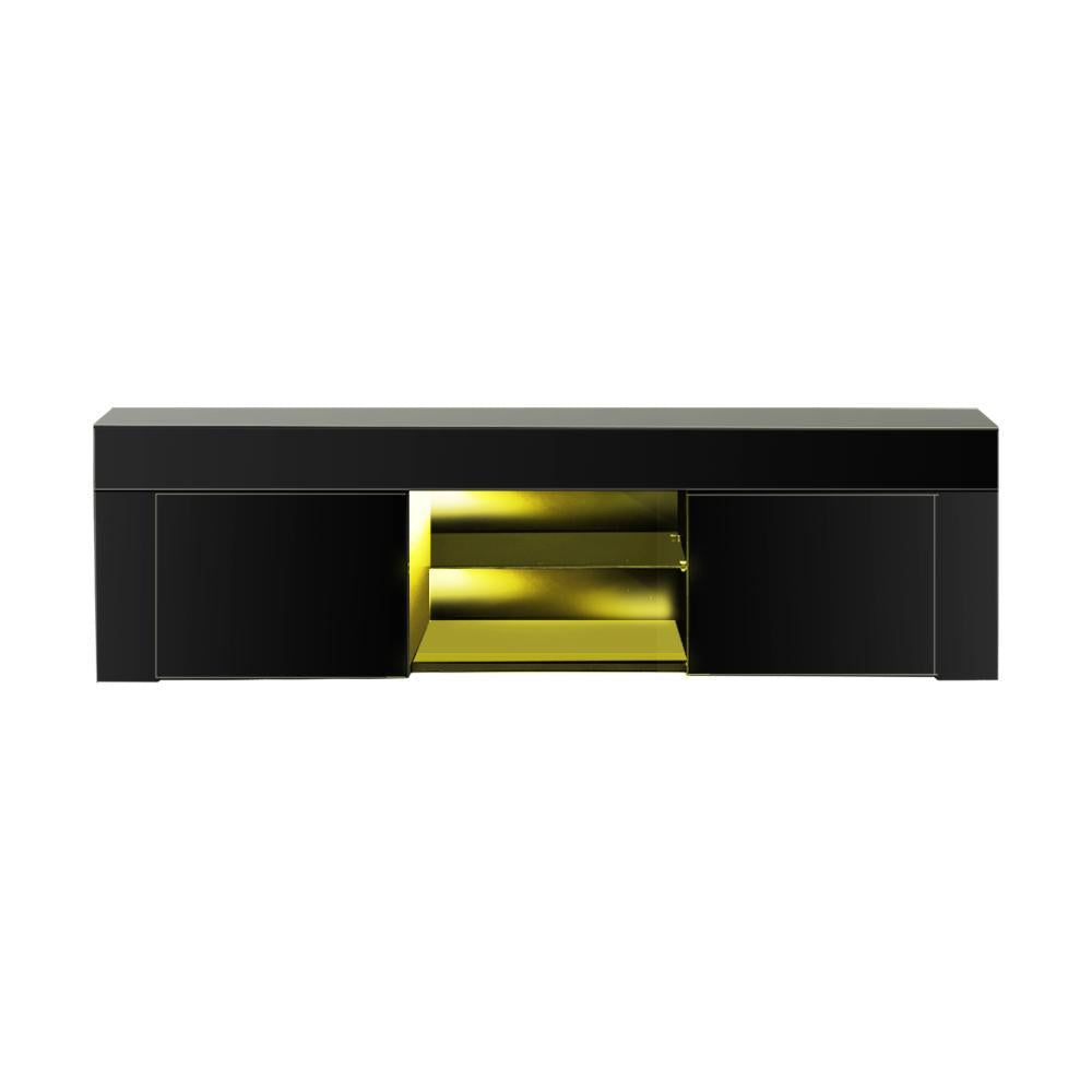 Sansi LED 16 Light TV Cabinet 130cm Entertainment Unit | Hi Gloss TV Unit Stand