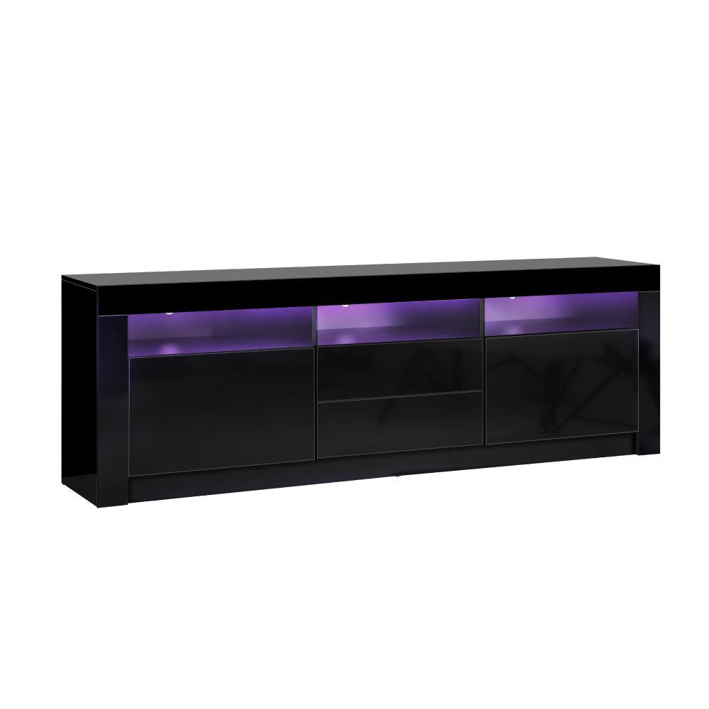 Neo Luxe LED 16 Light TV Cabinet 180cm Entertainment Unit | Hi Gloss TV Unit Stand