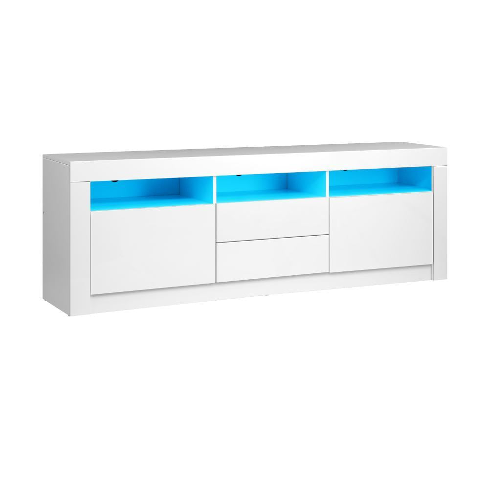 Neo Luxe LED 16 Light TV Cabinet 180cm Entertainment Unit | Hi Gloss TV Unit Stand