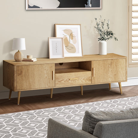 160cm Nordi Luxe TV Entertainment Unit | Scandi TV Cabinet with Storage