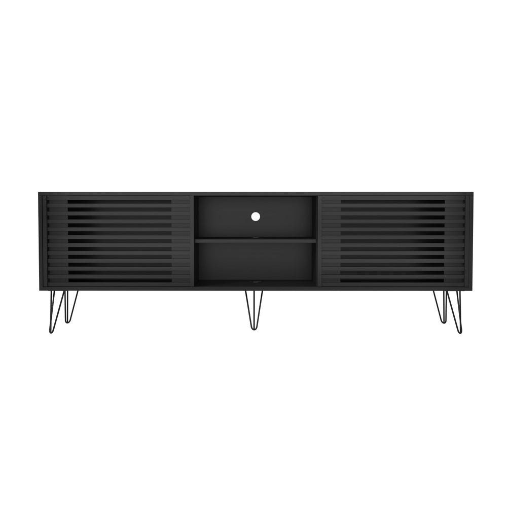 Polizano 180cm Wooden TV Cabinet Entertainment Unit | Modern TV Unit with Storage