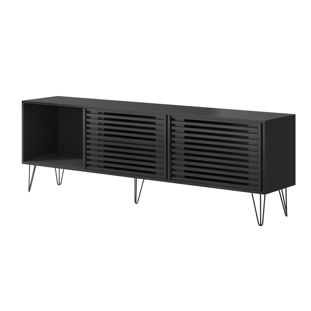 Polizano 180cm Wooden TV Cabinet Entertainment Unit | Modern TV Unit with Storage
