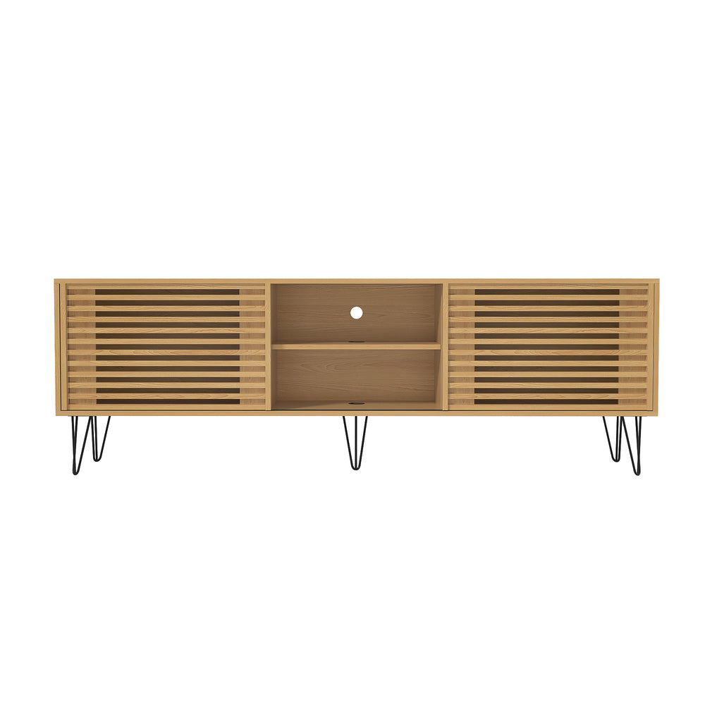Polizano 180cm Wooden TV Cabinet Entertainment Unit | Modern TV Unit with Storage