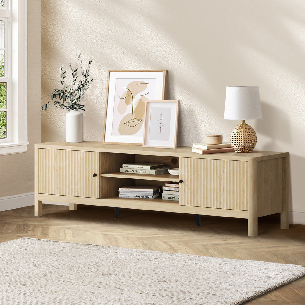 Amaro 160cm TV Entertainment Unit | Modern Style Ripple Front TV Cabinet with Storage