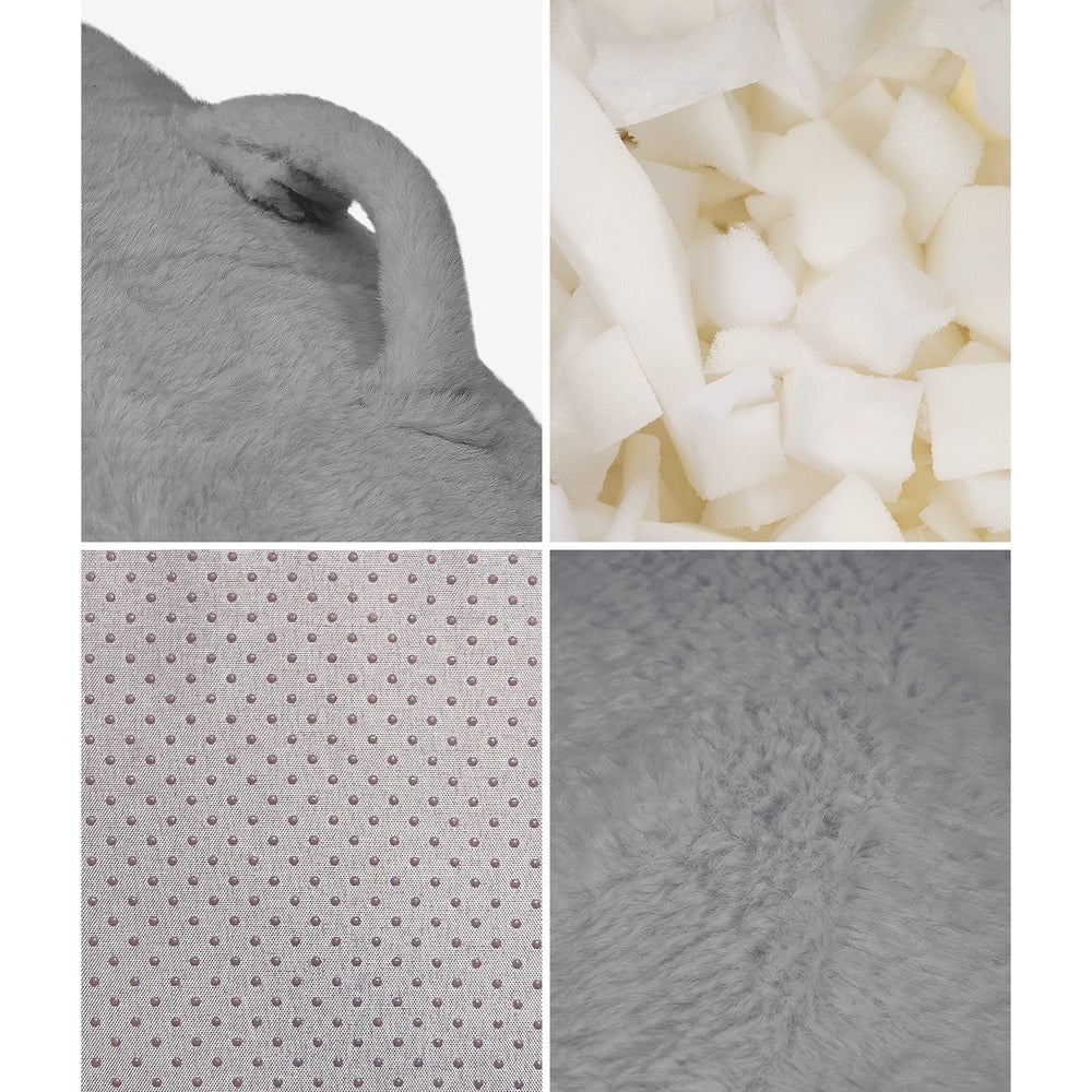 Lexi Super Soft Faux Rabbit Fleece Bean Bag | Soft Plush Fabric Floor Lounge