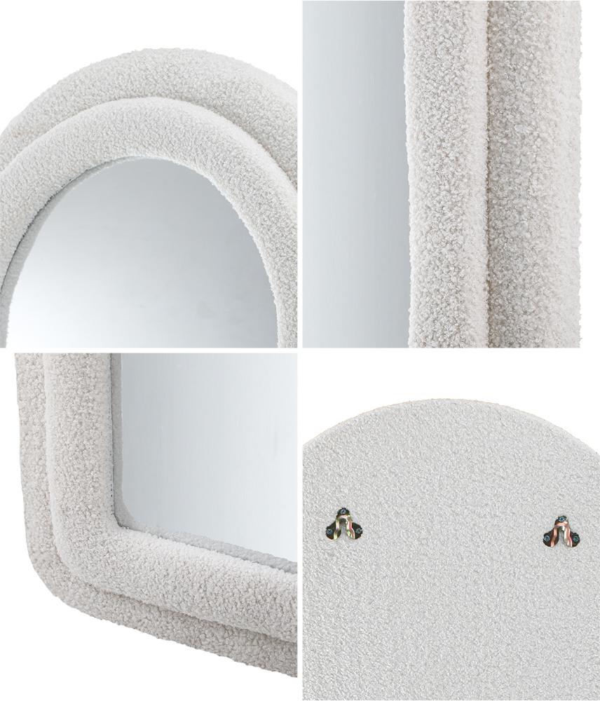 Piazzi Boucle XL Floor or Free Standing Designer Mirror | Abstract 166 x 60cm Feature Décor Mirror