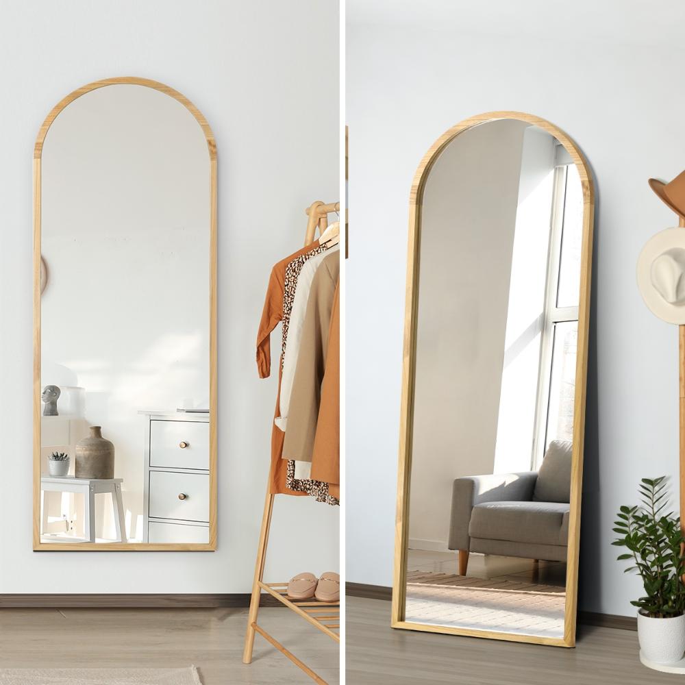 Perose Arched Wall or Floor Designer Mirror | Modern Feature Wall or Floor Mounted Décor Mirror