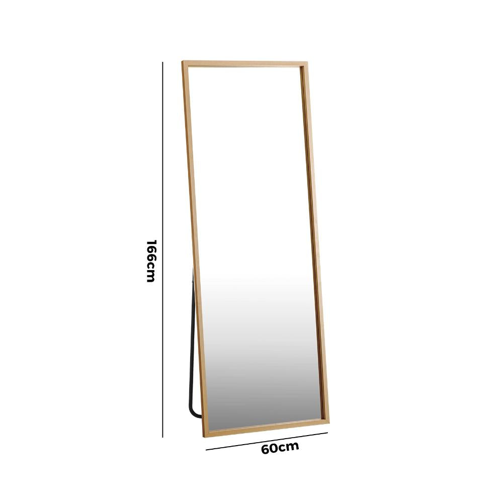Miloso XL Floor or Free Mounted Mounted Designer Mirror |Rectangular 166 x 60cm Feature Décor Mirror