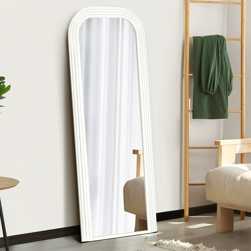 Astore Arched 165 x 60cm Wall or Floor Designer Mirror | Modern Full Length Wooden Décor Mirror