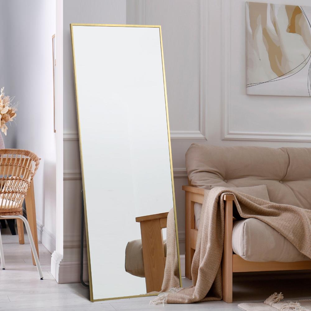 Piazzore XL Floor or Free Standing Designer Mirror | Rectangular 166 x 60cm Feature Décor Mirror