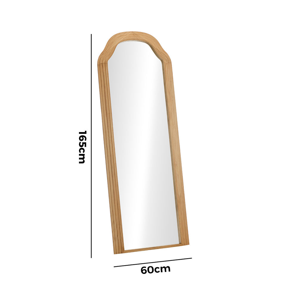 Versailles Arched 165 x 60cm Wall or Floor Designer Mirror | Modern Full Length Wooden Décor Mirror