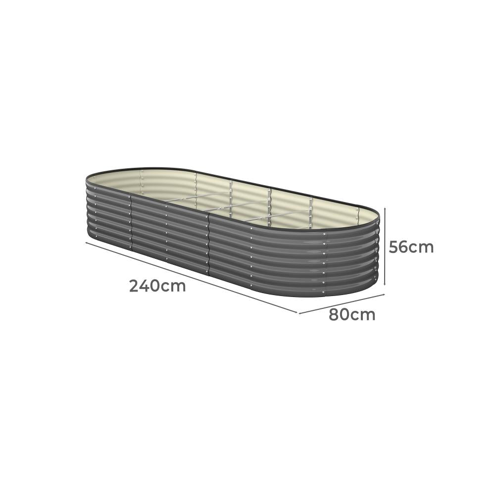 Premium Raised Garden Beds in Various Sizes | Galvanised Steel Planter Garden Beds by Livsip