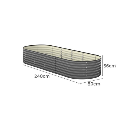 Premium Raised Garden Beds in Various Sizes | Galvanised Steel Planter Garden Beds by Livsip