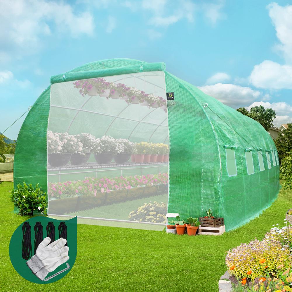 Gardeena Tunnel Style Large Outdoor Greenhouse | Vegetable Growing Walk In Greenhouse