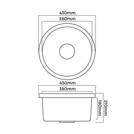 Super High Quality Granite Stone Composite Kitchen Sink in Black or White | Kitchen Laundry Granite Sinks