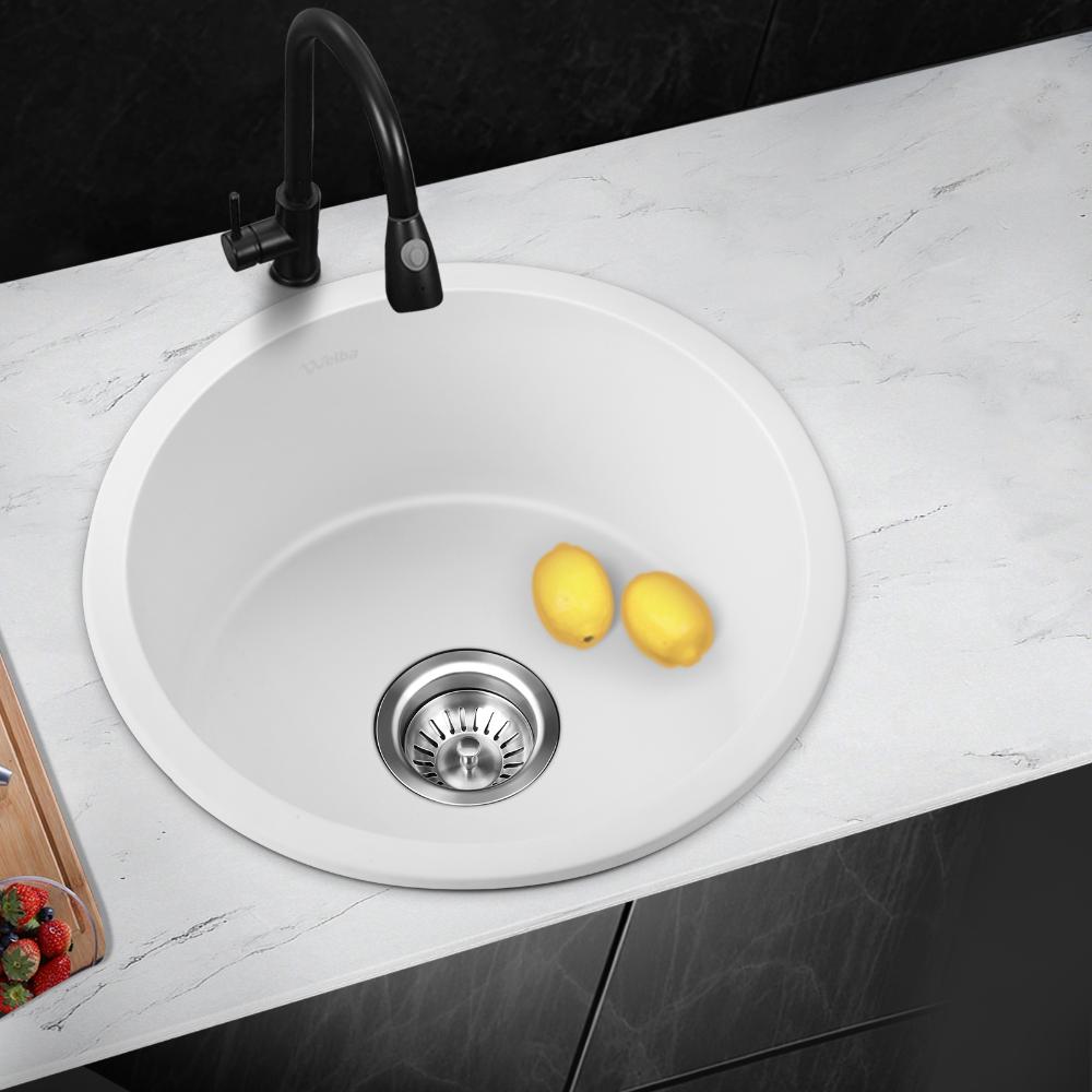 Super High Quality Granite Stone Composite Kitchen Sink in Black or White | Kitchen Laundry Granite Sinks