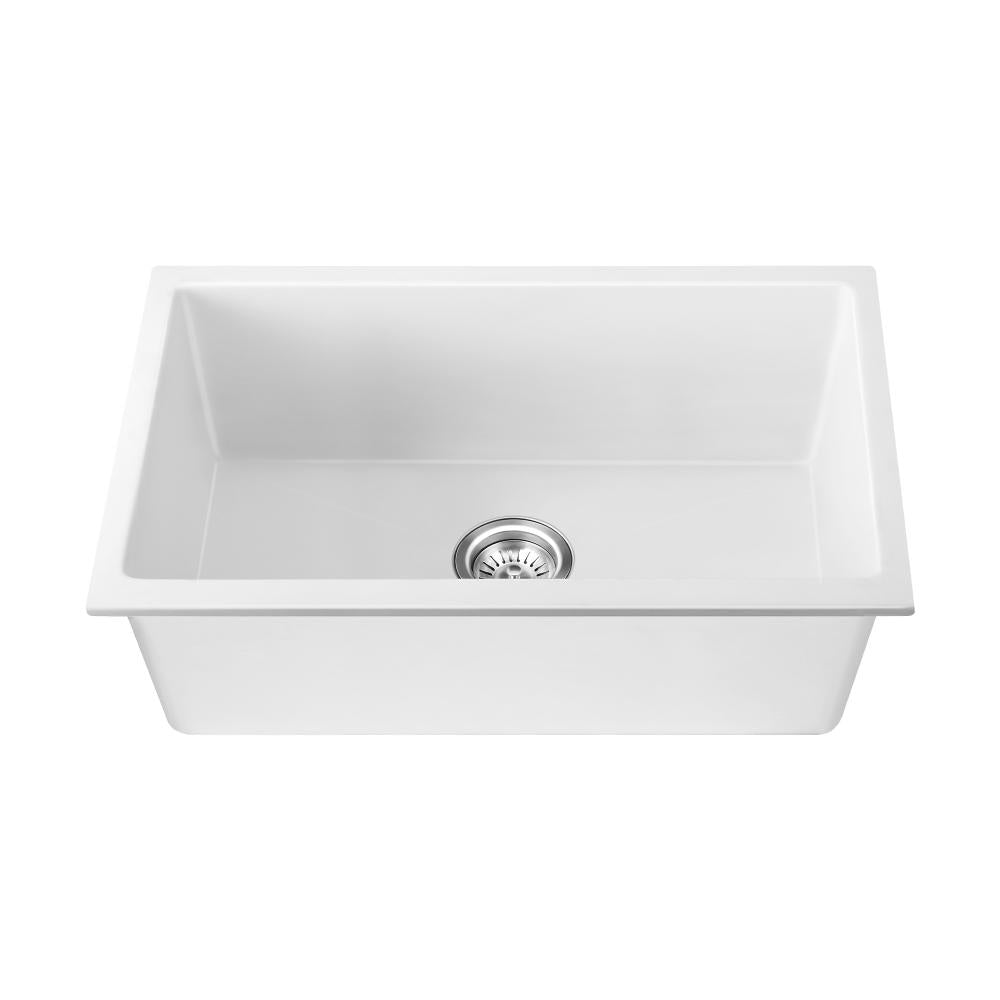 Super High Quality Granite Stone Composite Kitchen Sink in Black or White | Kitchen Laundry Granite Sinks