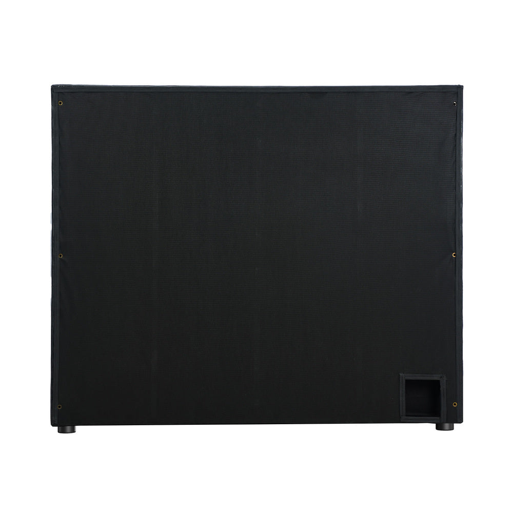 Amalfi Nero Black PU Leather Headboard | Luxury Elegant Bed Head Multi Size Bed Fit