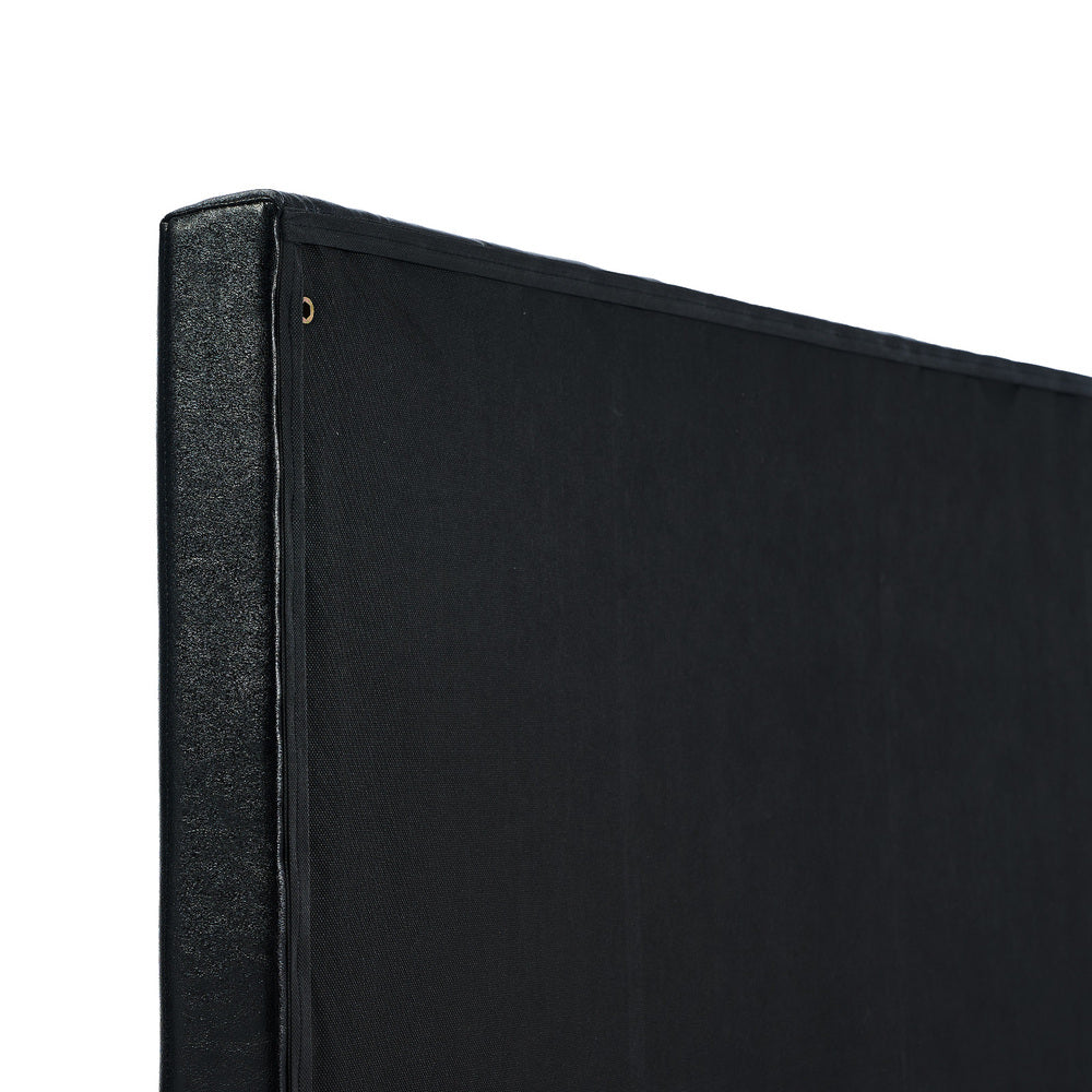 Amalfi Nero Black PU Leather Headboard | Luxury Elegant Bed Head Multi Size Bed Fit