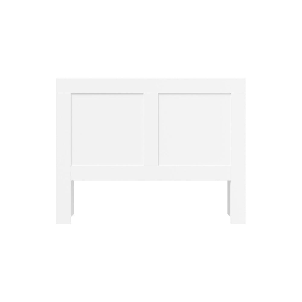 Amari Blacno Wooden Multi Storage Bed Head | White Modern Storage Shelves Feature Headboard