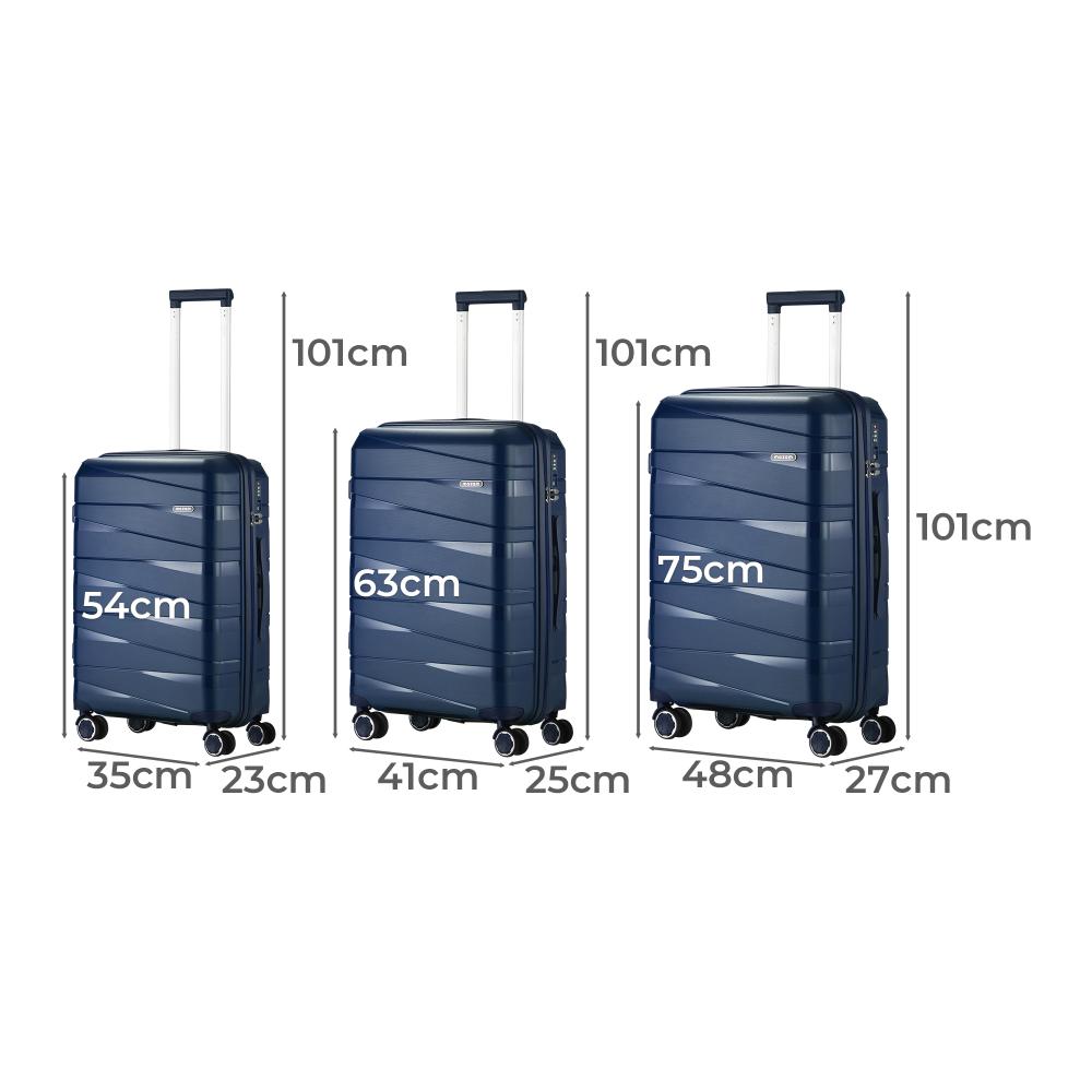 Imola Durabale 3pc Hardcase Luggage Set | Premium Lightweight 360 Spinner Wheels Suitcase