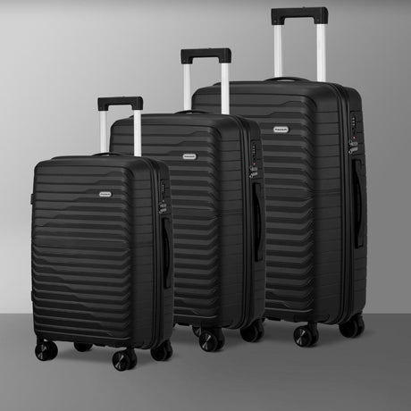 Gulieta Durabale 3pc Hardcase Luggage Set | Premium Lightweight 360 Spinner Wheels Suitcase Travel