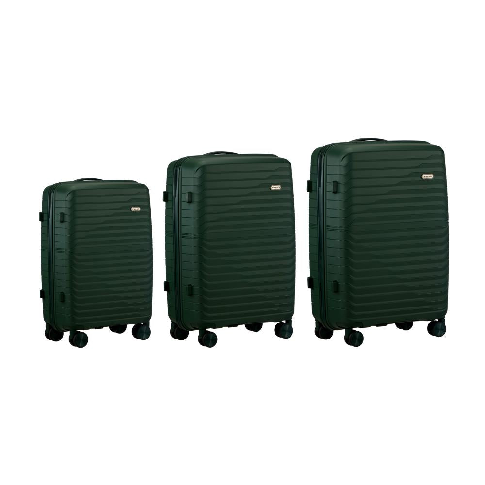 Gulieta Durabale 3pc Hardcase Luggage Set | Premium Lightweight 360 Spinner Wheels Suitcase Travel
