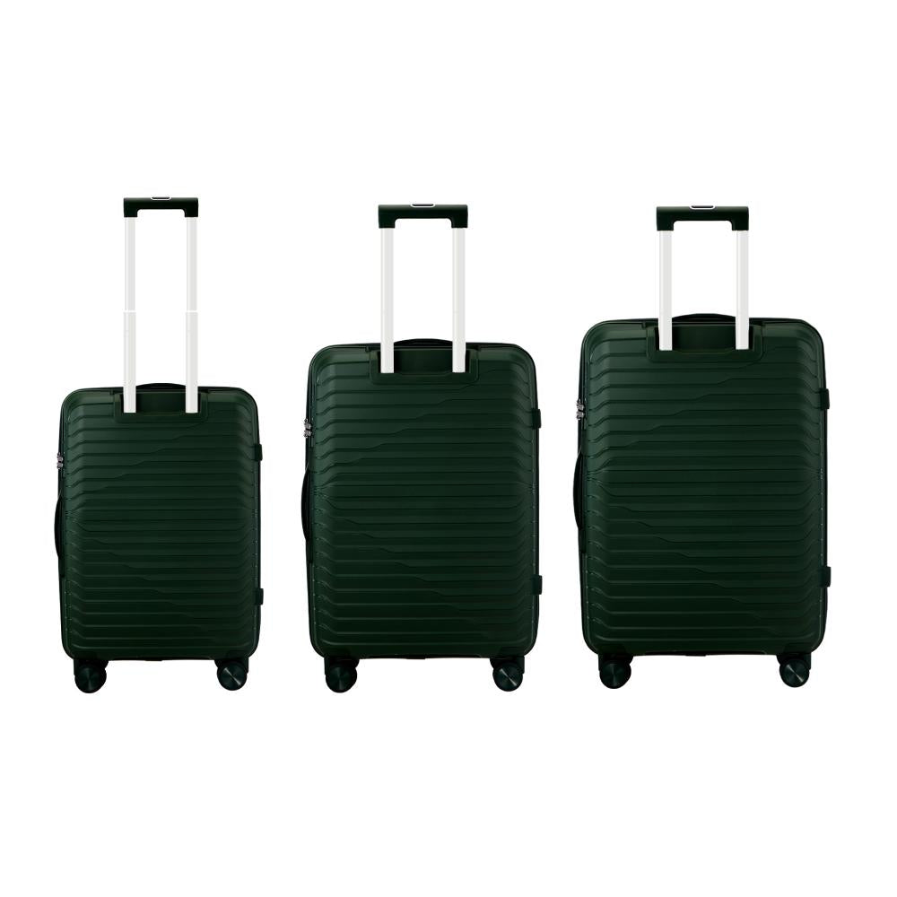 Gulieta Durabale 3pc Hardcase Luggage Set | Premium Lightweight 360 Spinner Wheels Suitcase Travel