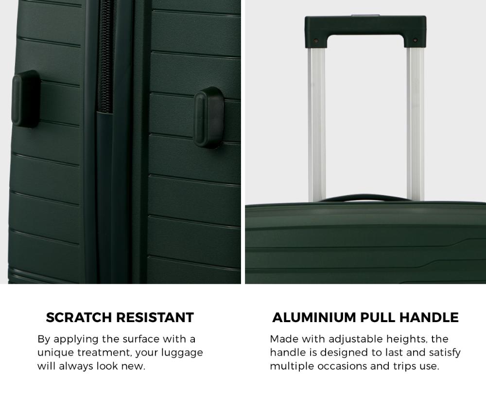 Gulieta Durabale 3pc Hardcase Luggage Set | Premium Lightweight 360 Spinner Wheels Suitcase Travel