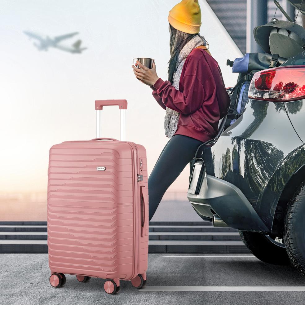 Gulieta Durabale 3pc Hardcase Luggage Set | Premium Lightweight 360 Spinner Wheels Suitcase Travel