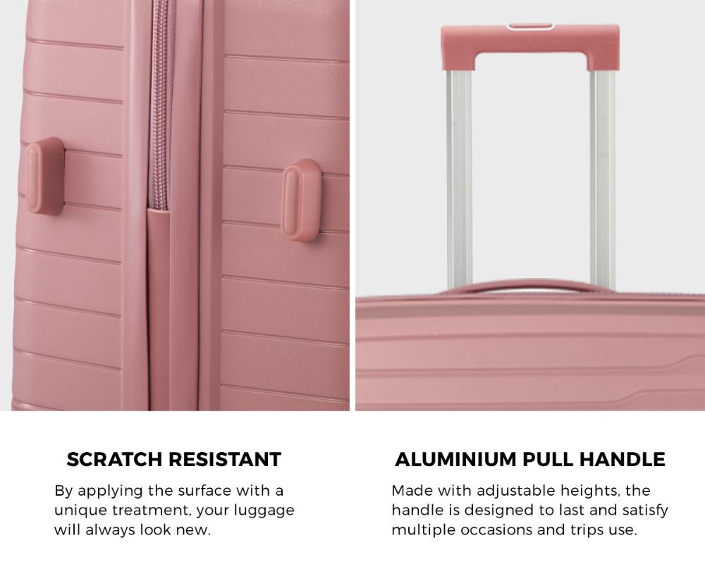 Gulieta Durabale 3pc Hardcase Luggage Set | Premium Lightweight 360 Spinner Wheels Suitcase Travel