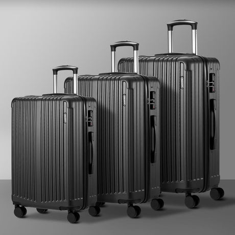 Sforza Durabale 3pc Hardcase Luggage Set | Premium Lightweight 360 Spinner Wheels Suitcase