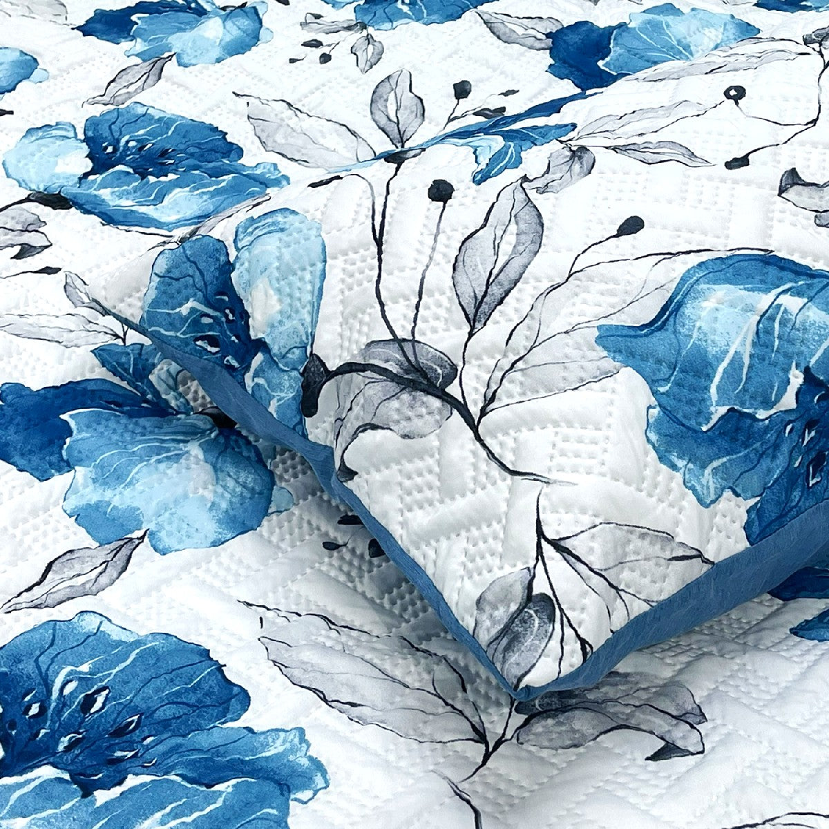 Ramesses Soft Bamboo Cooling Ultrasonic Quilt Cover Set With Fitted Sheet | Printed Design Bamboo Bedding Set