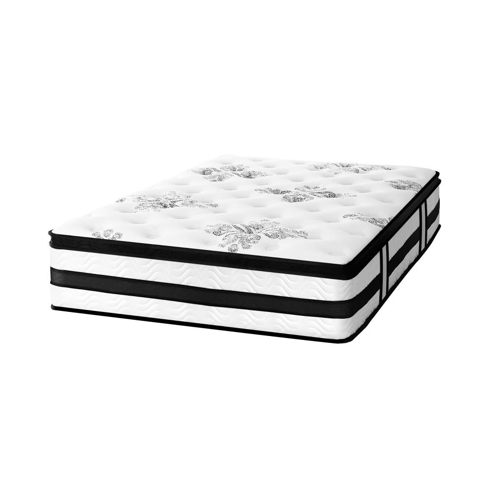 7 Zone Super Cool Gel Memory Foam Premium Mattress | 6 Turn Shock Absorbing Coil Support Medium firm Hypo Allergenic Matrress