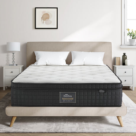 Allure Ultra Cool Gel 7 Zone Dreameasy 34cm Mattress and Bonus Pillow | Full Body Support Medium Firm Matrress