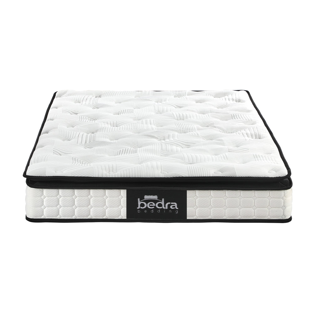 Nuvello Cool Gel Dreameasy 22cm Mattress and Bonus Pillow | Full Body Support Medium Firm Matrress