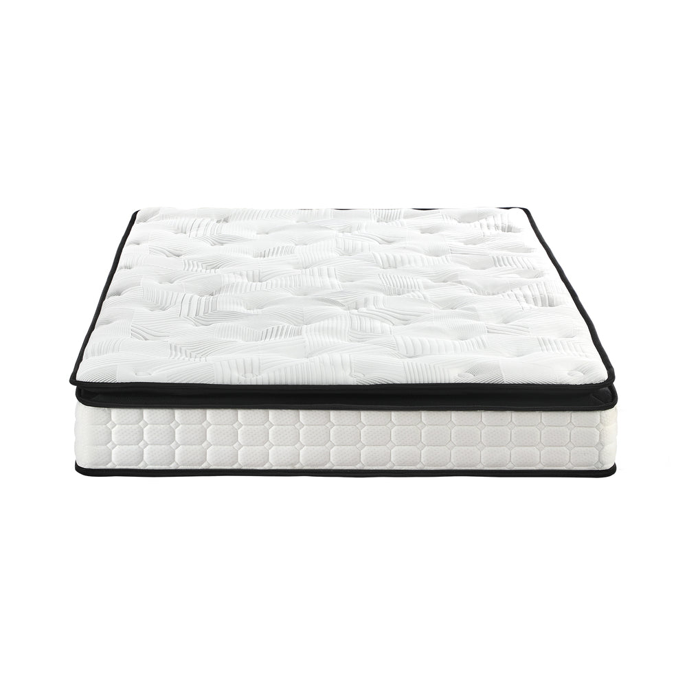 Nuvello Cool Gel Dreameasy 22cm Mattress and Bonus Pillow | Full Body Support Medium Firm Matrress