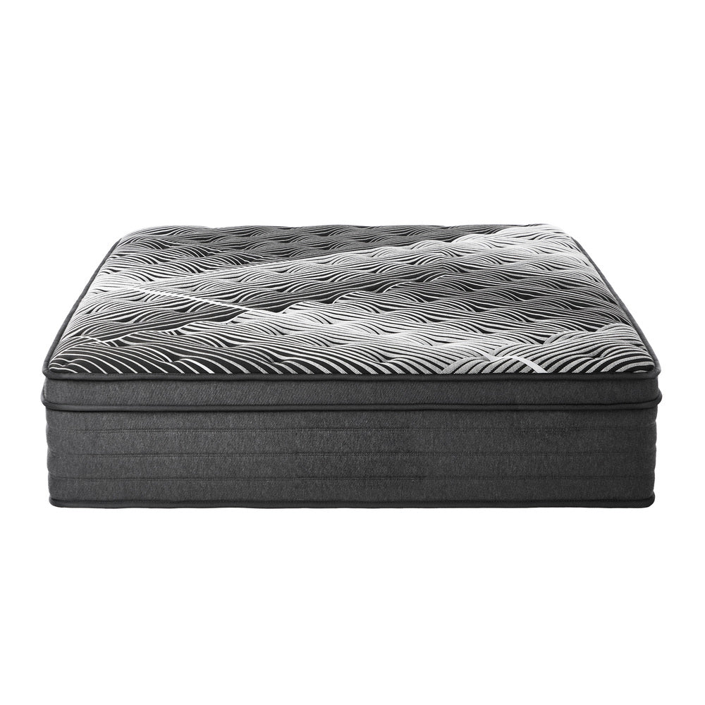 Dreameasy 9 Zone Bamboo Charcoal Infused Premium 35cm Mattress | 8 Layer Pocket Spring Support Ultimate Comfort Eco Mattress