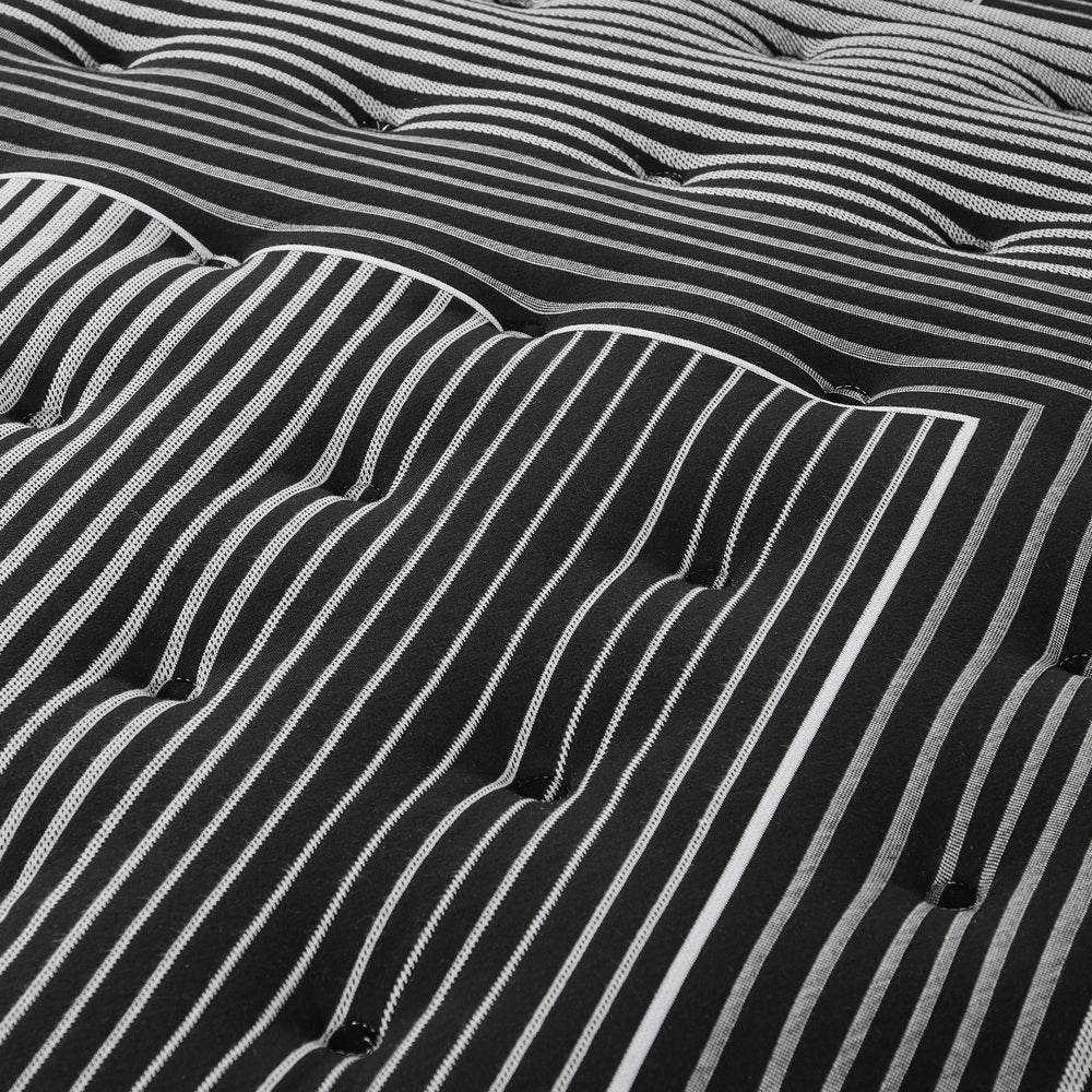 Dreameasy 9 Zone Bamboo Charcoal Infused Premium 35cm Mattress | 8 Layer Pocket Spring Support Ultimate Comfort Eco Mattress