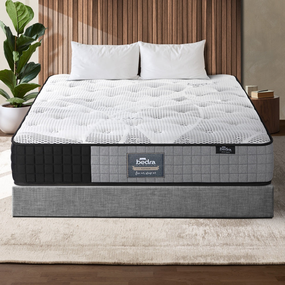 Sleep Luxe Extra Firm Seven Layer 24cm Pocket Spring Mattress | Superior Back Support Firm Top Bed Mattress