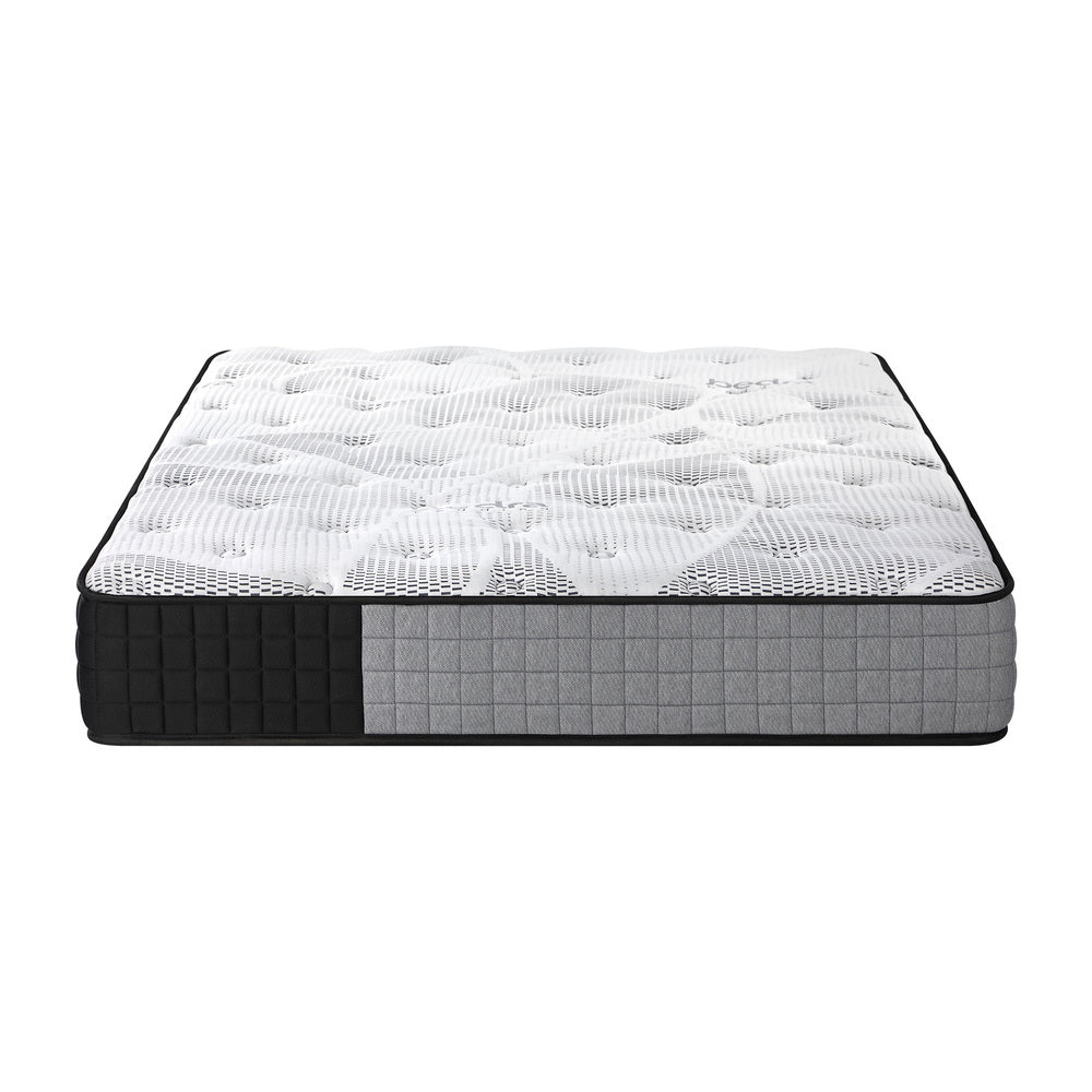 Sleep Luxe Extra Firm Seven Layer 24cm Pocket Spring Mattress | Superior Back Support Firm Top Bed Mattress