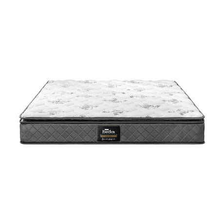Pulsar 6 Turn Coil Bonnell Spring Plush 21cm Mattress | Full Body Support Ventialted Medium Firm Mattress