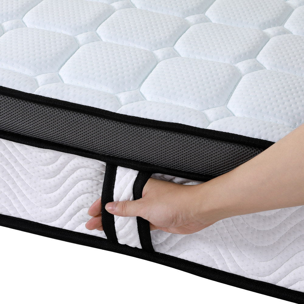 Portessa Io Cool Gel Ventilated Support Mattress | 25cm Comfort Support Medium Firm Bonnell Spring Mattress