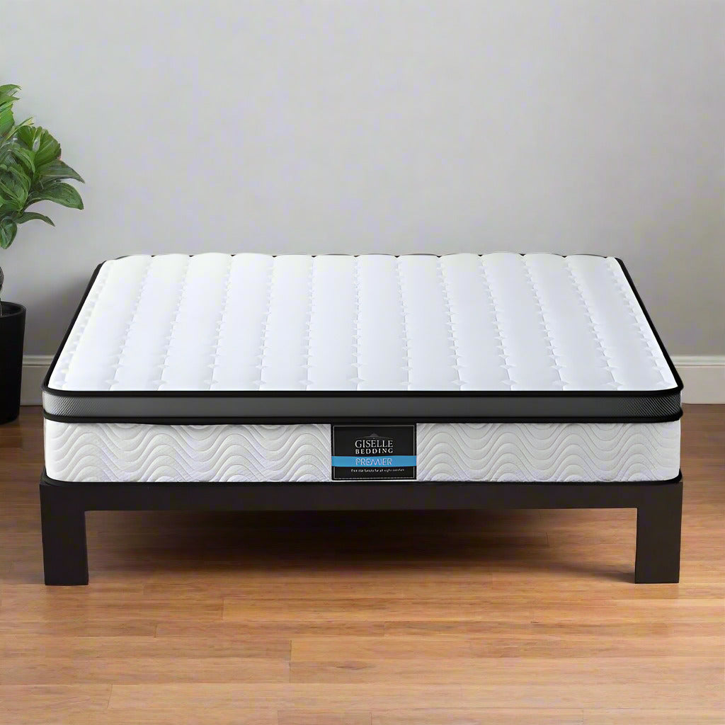 Portessa Io Cool Gel Ventilated Support Mattress | 25cm Comfort Support Medium Firm Bonnell Spring Mattress