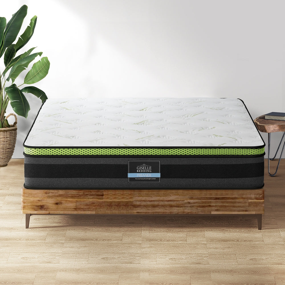 Dreameasy 7 Zone Bamboo Cool Gel Infused Pocket Spring Mattress | Ultra Cooling Airmax Cool Flow 30cm Mattress