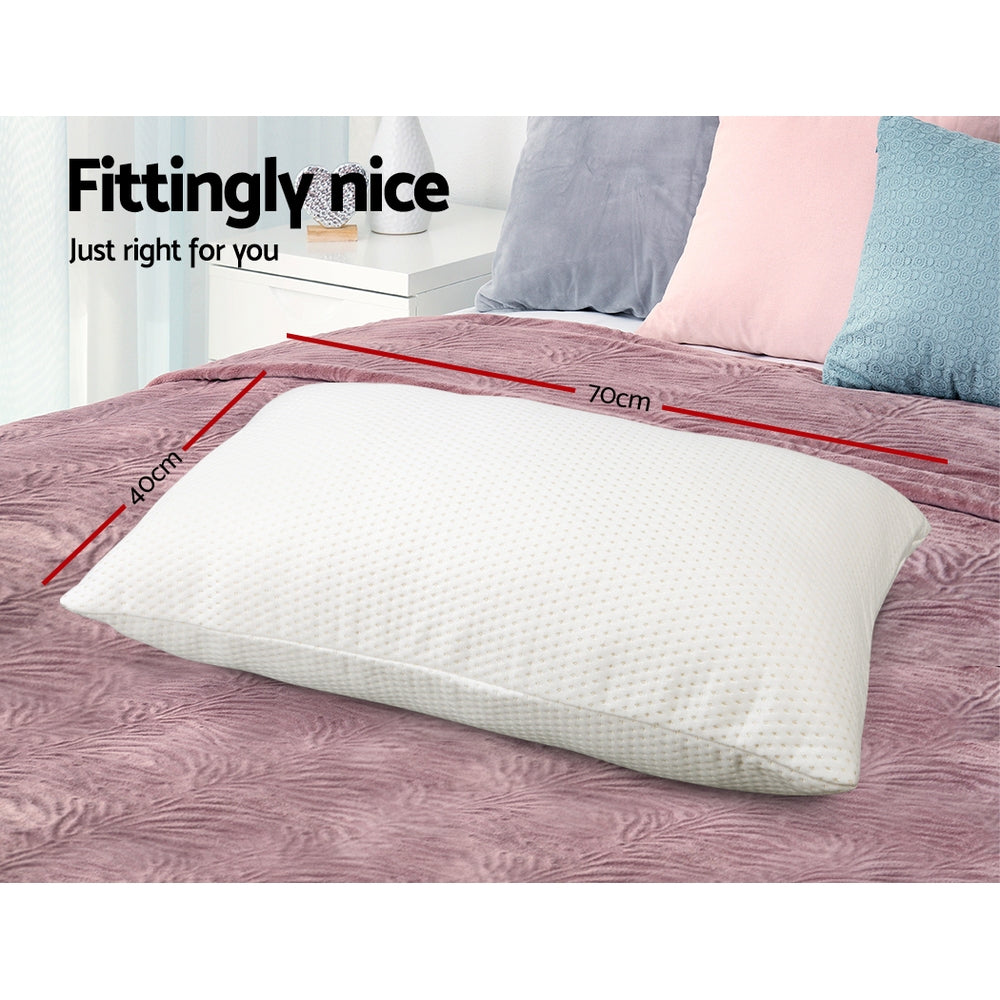 Luxore Visco Memory Foam Pillows | Two Hypo Allergenic Breathable Pillows