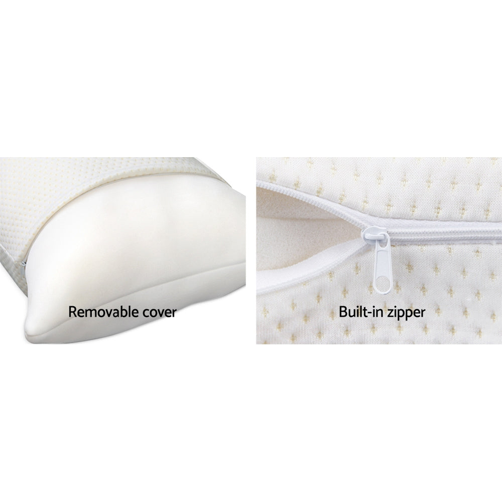 Luxore Visco Memory Foam Pillows | Two Hypo Allergenic Breathable Pillows